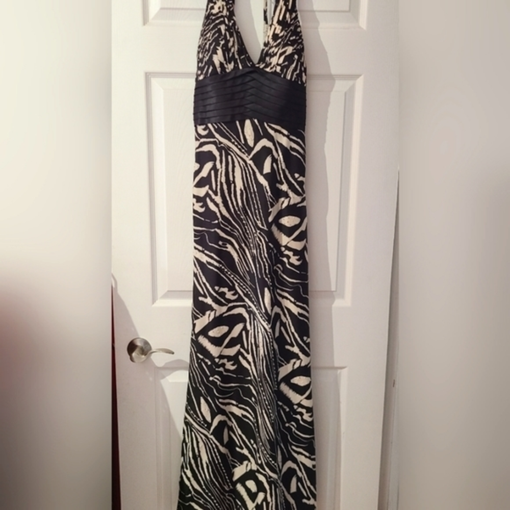 Silky maxi‎ zebra dress